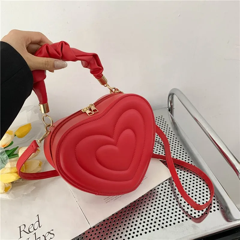 Fashion Love Heart Shape Shoulder Bag