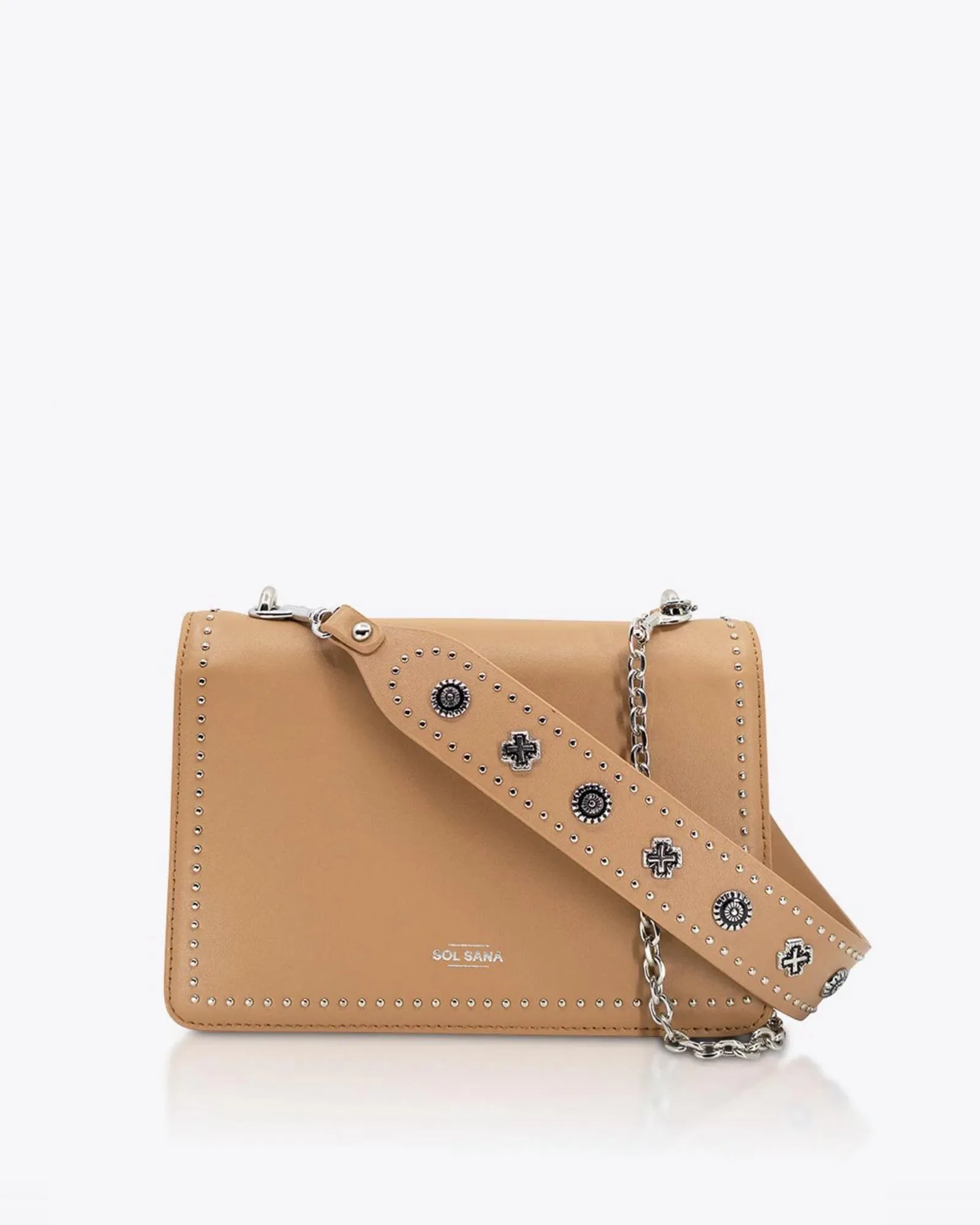 Flap Bag Tan/Silver