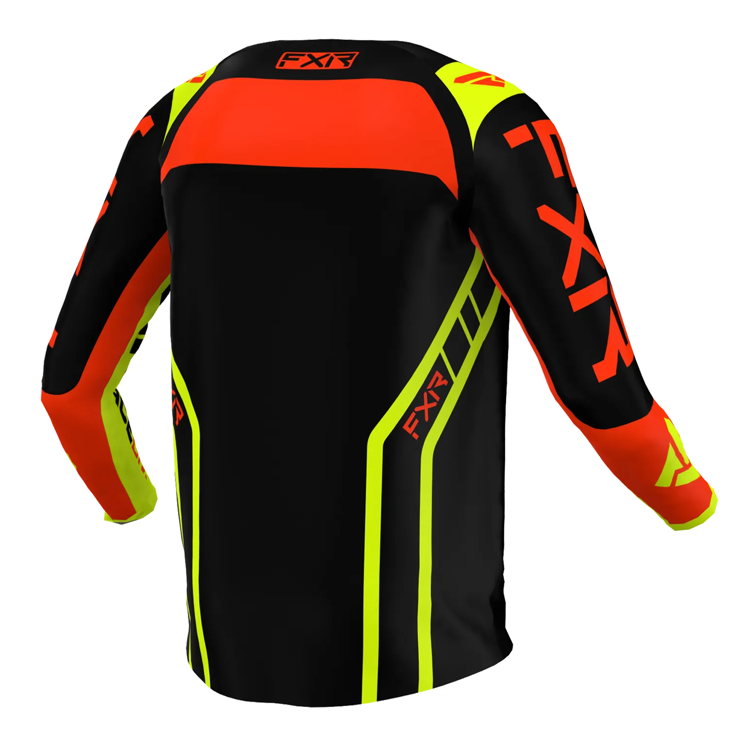 FXR Youth Clutch Pro MX Jersey Black/Nuke Red/Hi-Vis