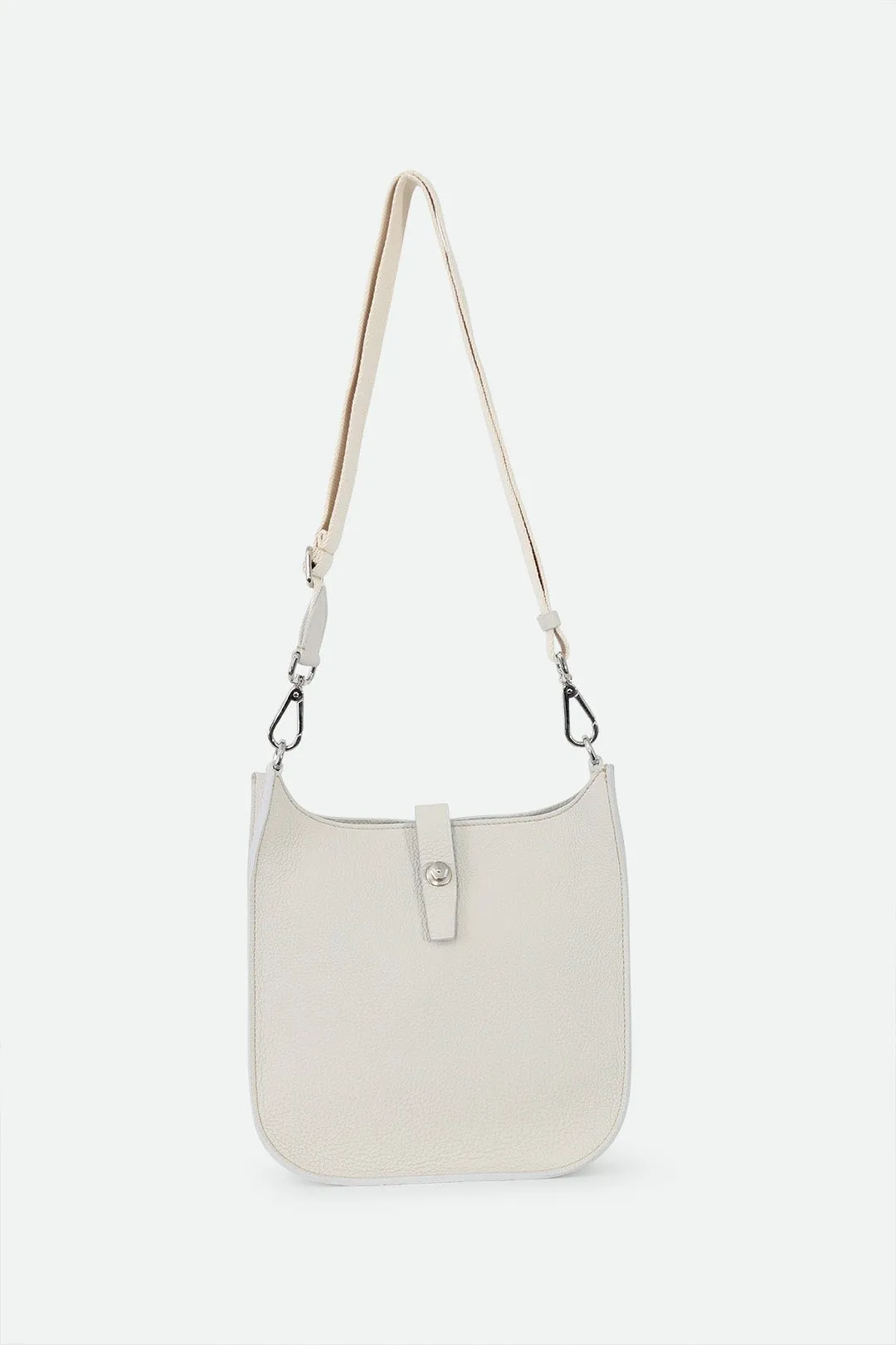 GIA ITALIAN LEATHER CROSSBODY BAG IN BUTTER WHITE - PRE-ORDER NOW