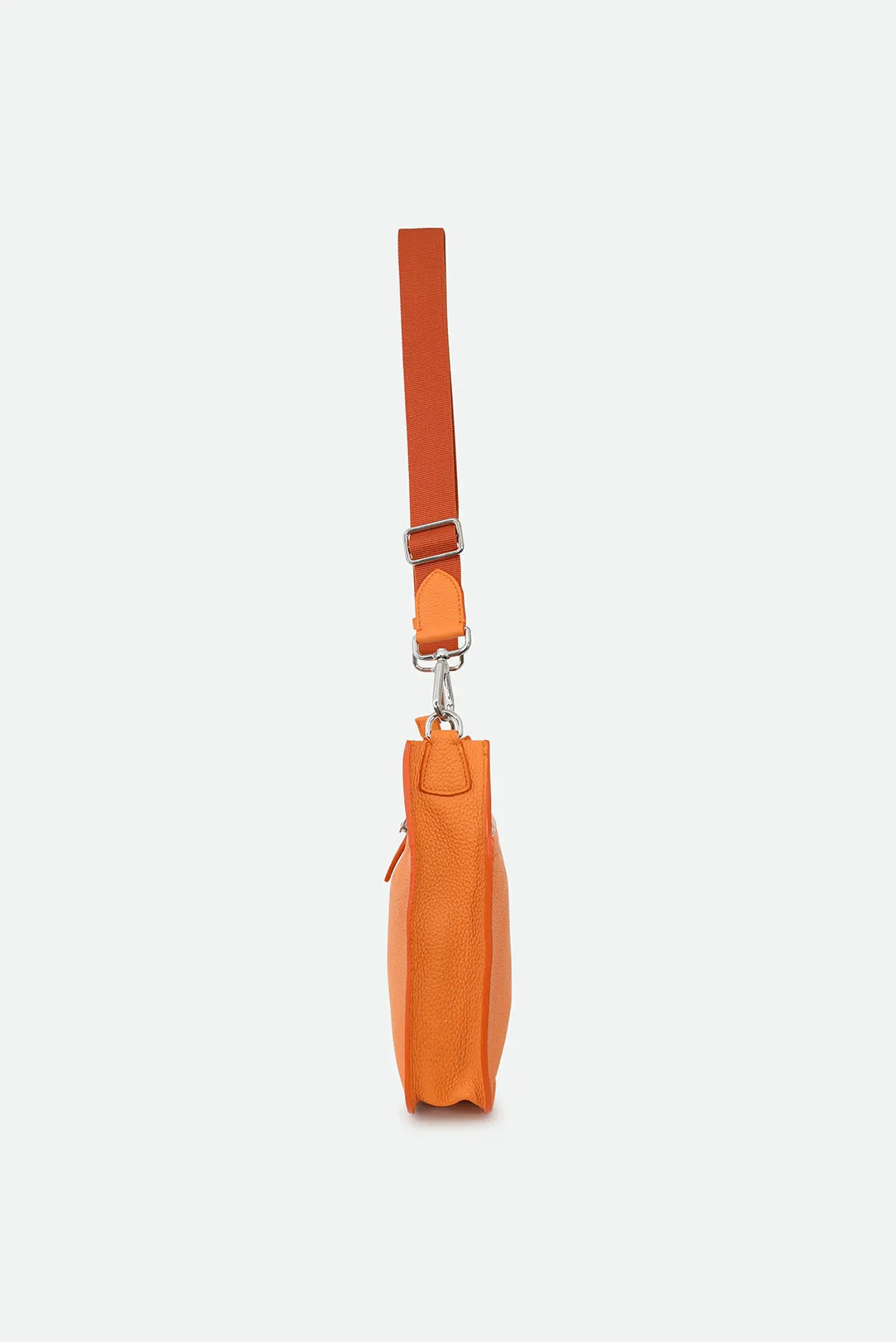 GIA ITALIAN LEATHER CROSSBODY BAG IN ORANGE