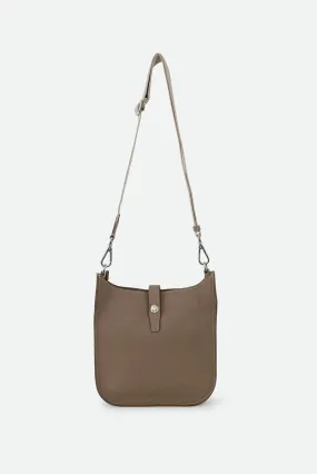 GIA ITALIAN LEATHER CROSSBODY BAG TAUPE