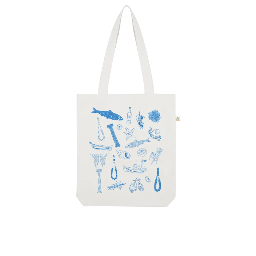 Greek Sardelles Organic Tote Bag