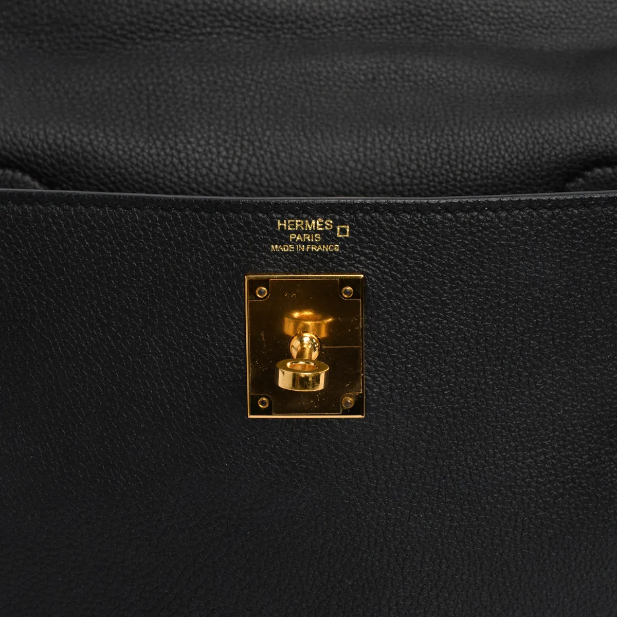 Hermes Black Togo Alligator Touch Kelly 28 GHW