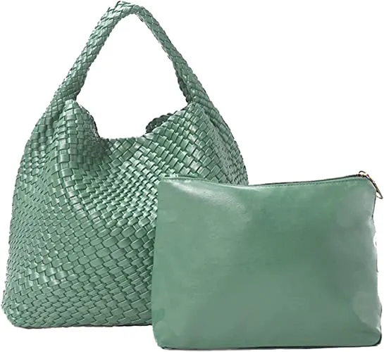 Hobo Woven Vegan Leather Weave Tote Bag