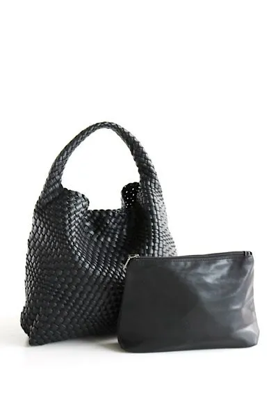 Hobo Woven Vegan Leather Weave Tote Bag