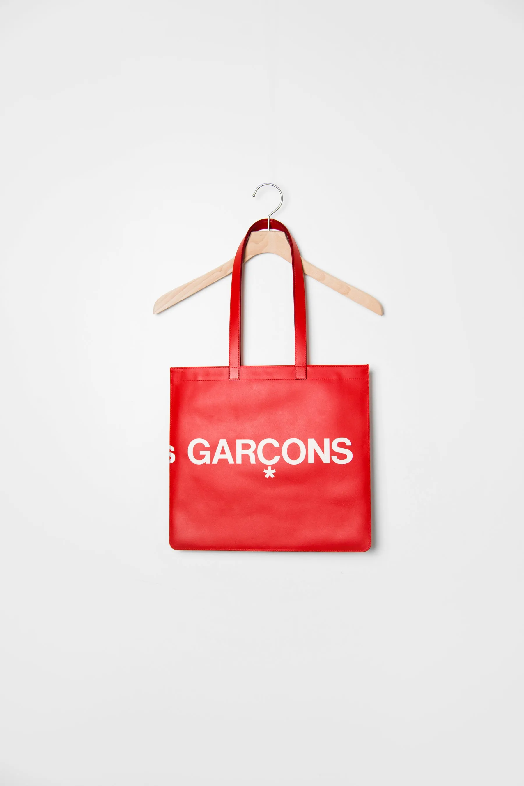 Huge Logo Tote Bag Red