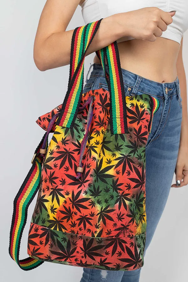 JahRoot Leaf Sling Purse