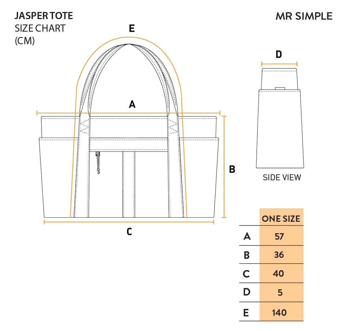 Jasper Tote Large - Black