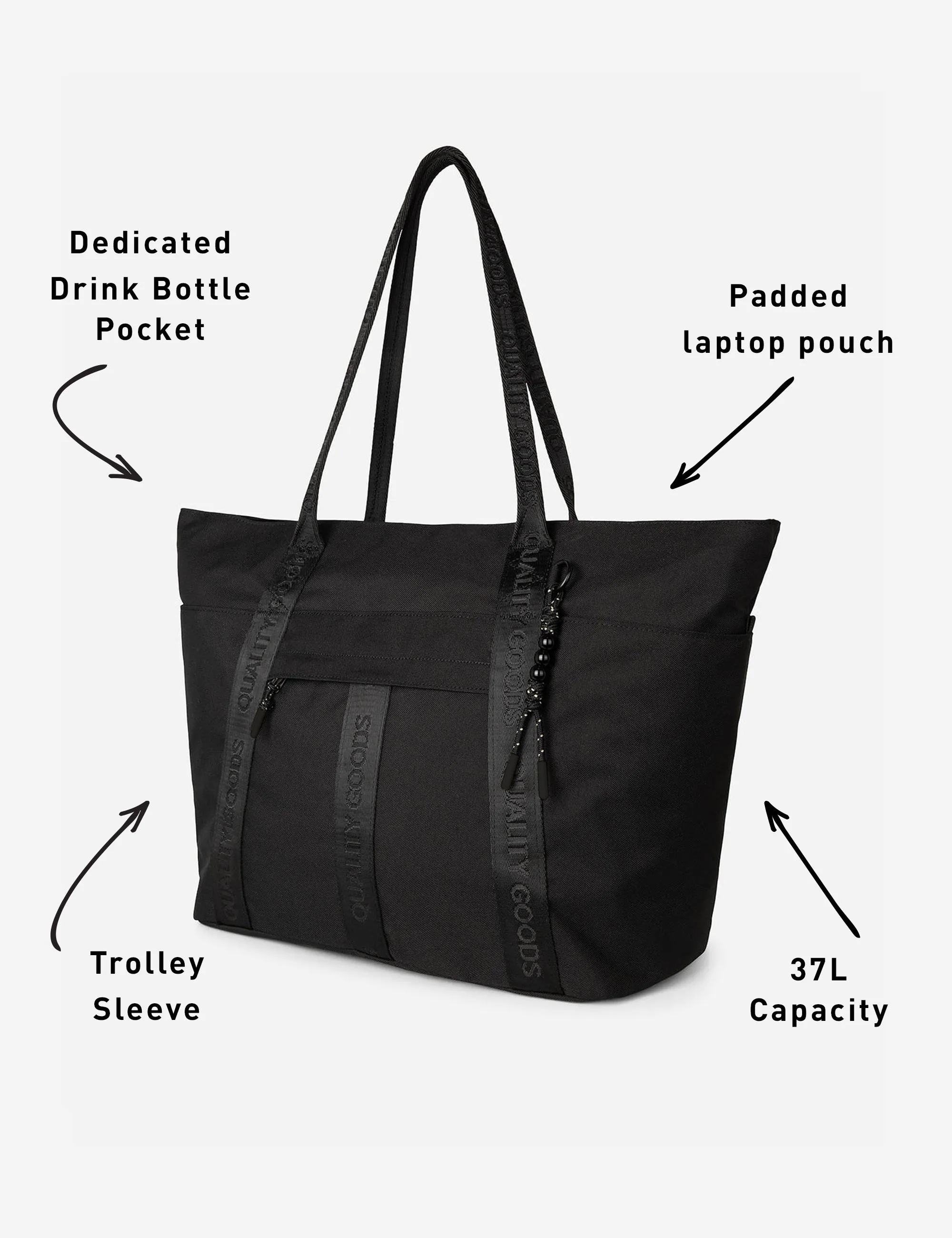 Jasper Tote Large - Black