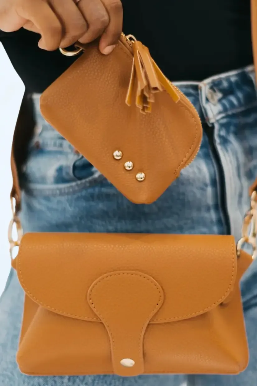 Khloe Vegan Leather Crossbody