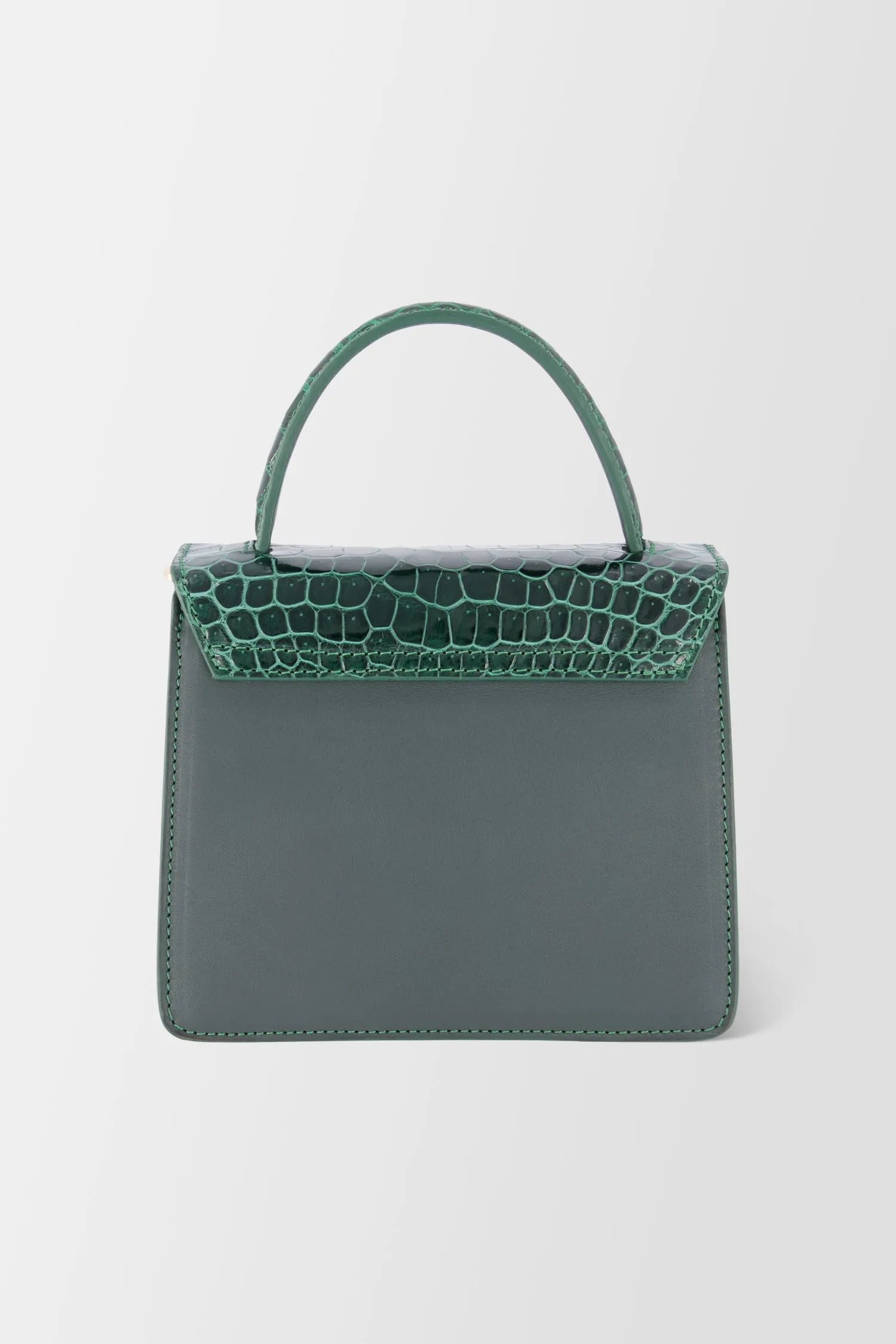 Krenoir Forest Green Croco Mini Kandie Handbag