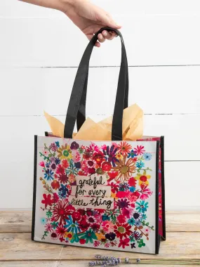 Large Happy Bag, Set of 3 - Bright Floral Garden