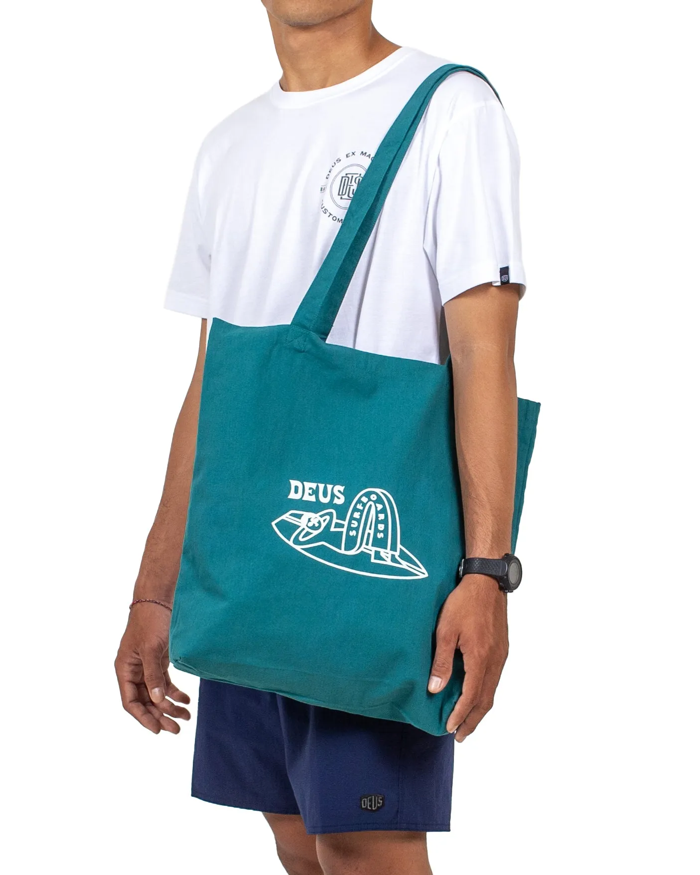 Jasper Green Layback Tote Bag with Adjustable Strap