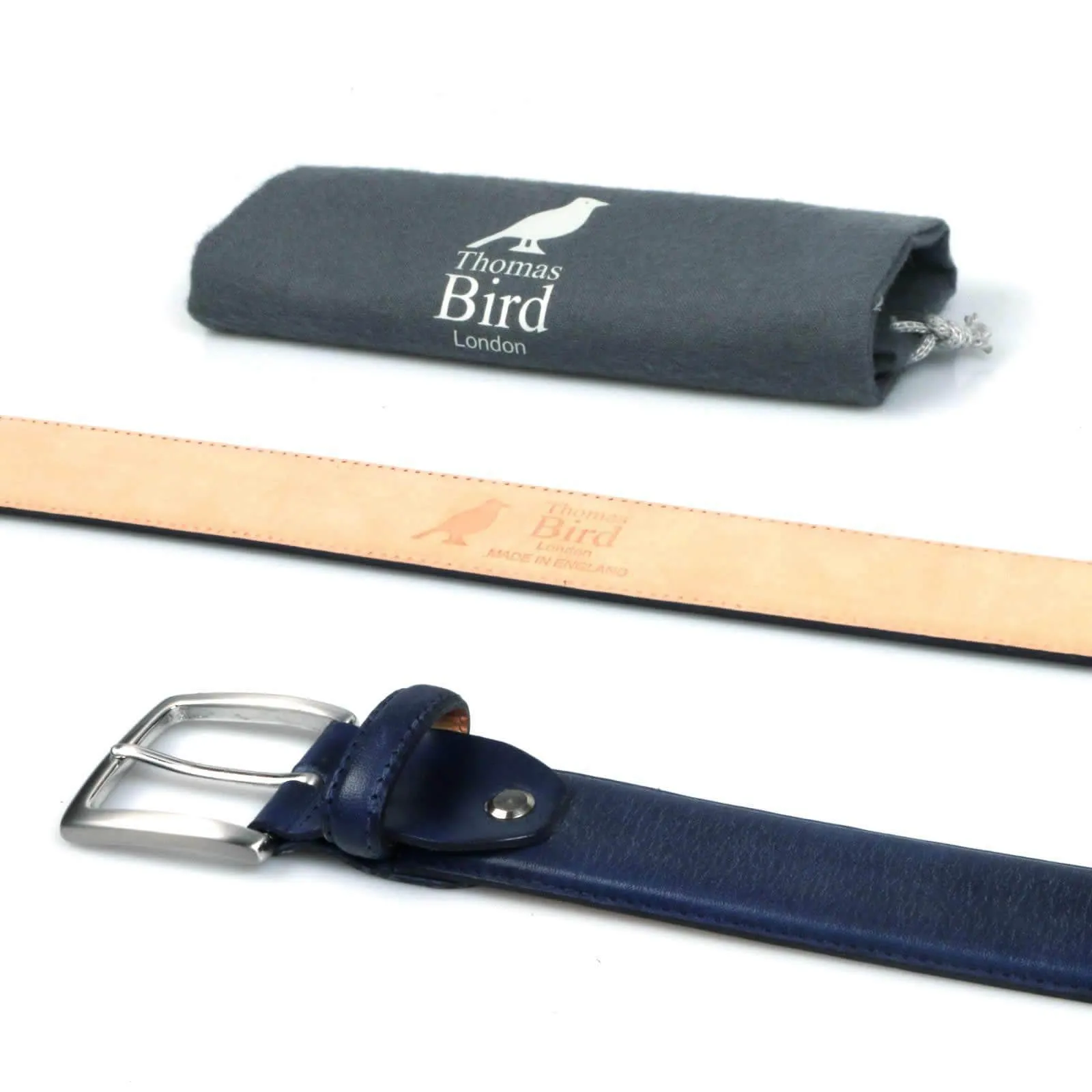 Leather Belt Blue