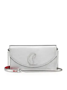 Loubi54 Clutch - Iridescent nappa leather - Silver