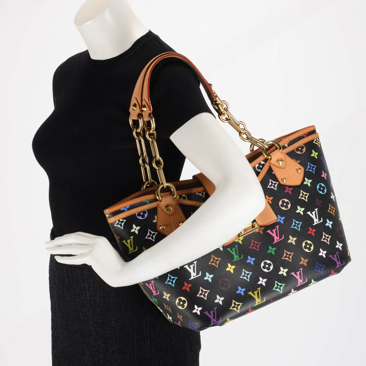 Louis Vuitton Black Monogram Multicolore Annie MM