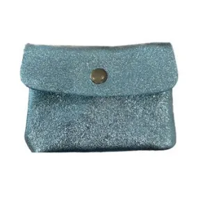 Maison Fanli | Coin Purse - Metallic Aqua