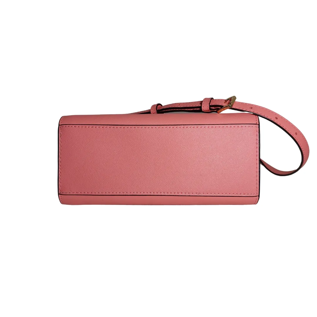 Michael Kors Pink Leather Selma Medium Crossbody Bag | Like New |