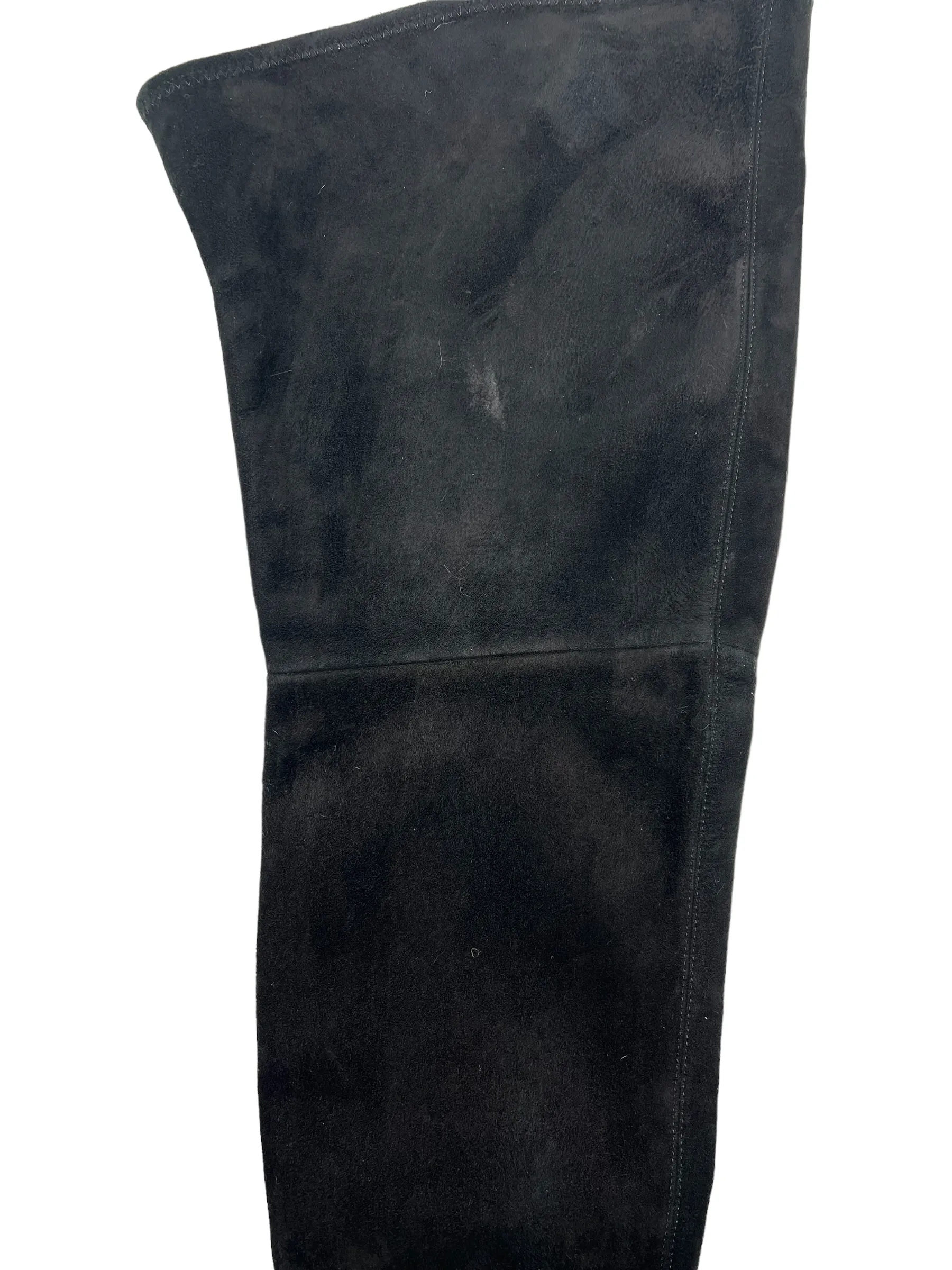 Miu Miu Black Suede Thigh High Size 38 Boots