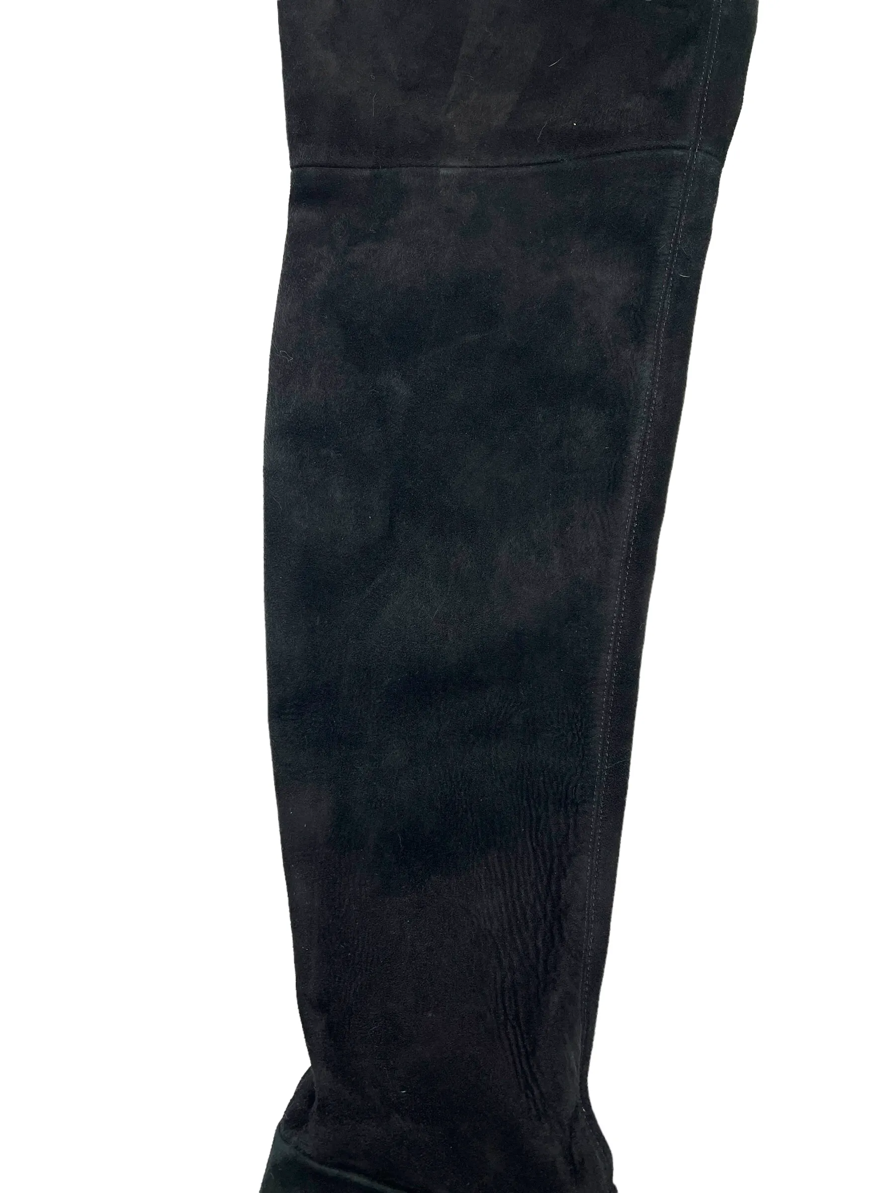 Miu Miu Black Suede Thigh High Size 38 Boots