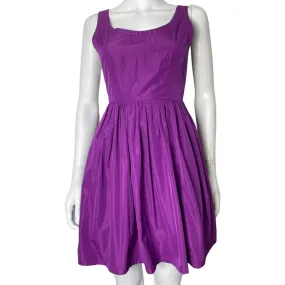 MIU MIU Magenta Taffeta Sleeveless Skater Dress IT 38 | UK 6-8 | US 2-4