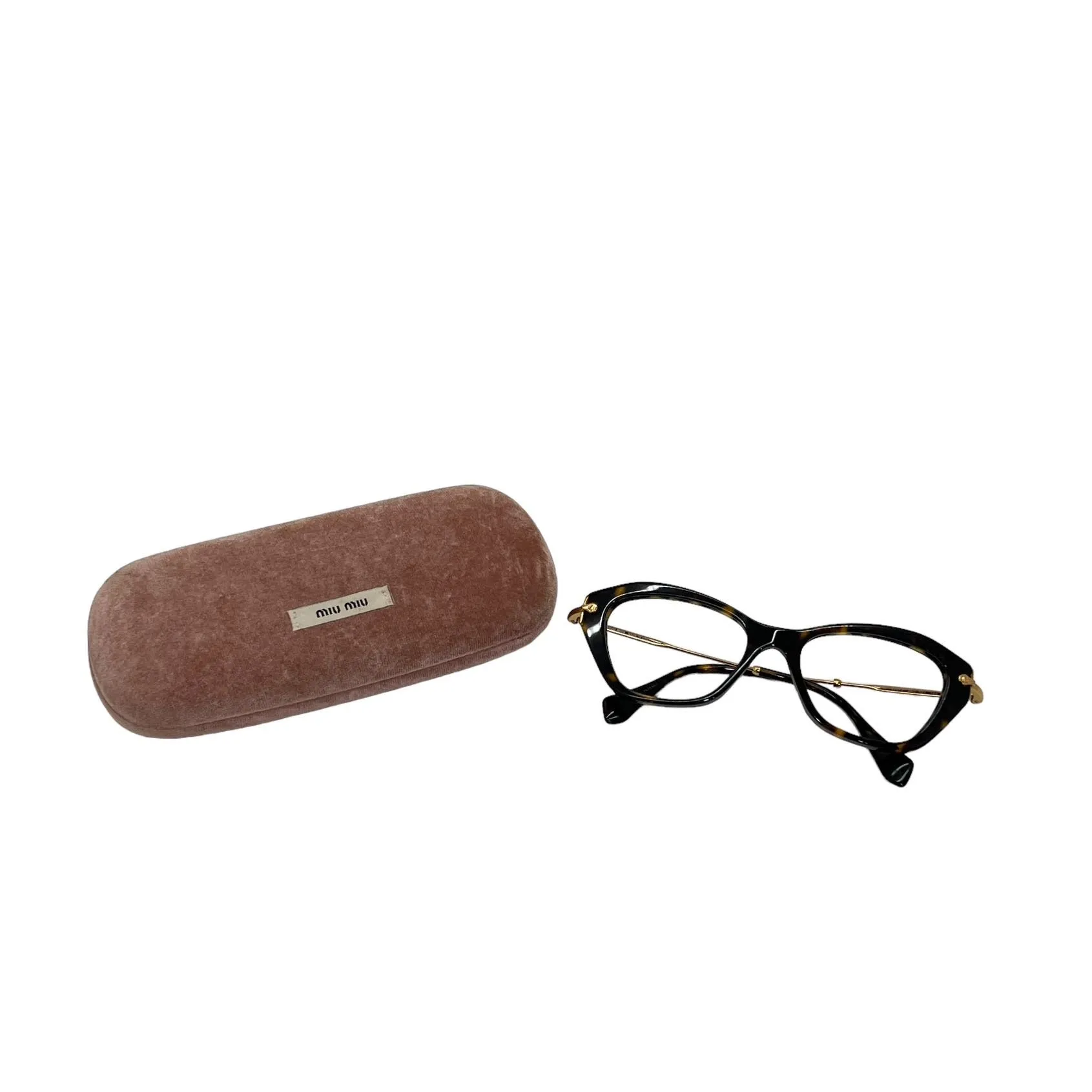 MIU MIU Optical Frame VMU 04L - Elegant Black Round Glasses