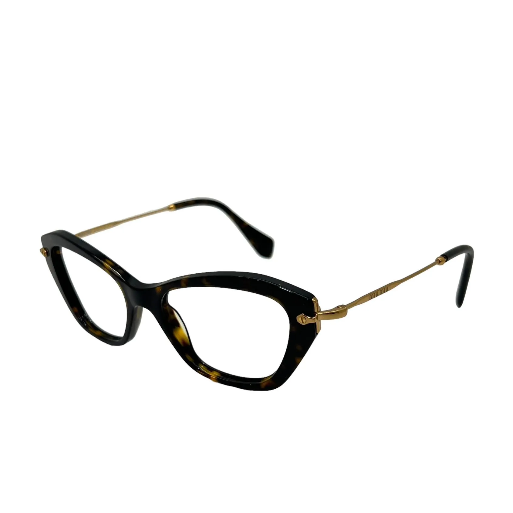 MIU MIU Optical Frame VMU 04L - Elegant Black Round Glasses