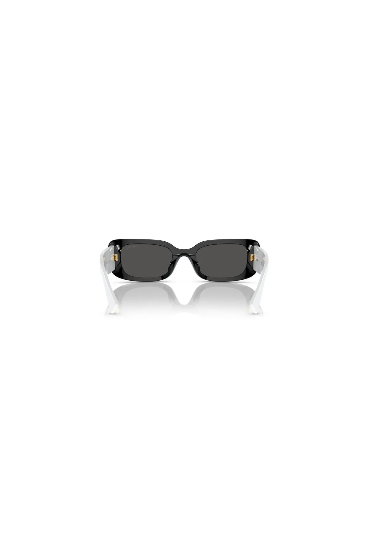 Miu Miu Rectangle Frame Sunglasses - Black/ White