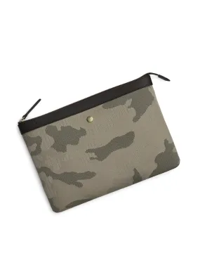 M/S POUCH LARGE | Sage Camo/Dark Brown