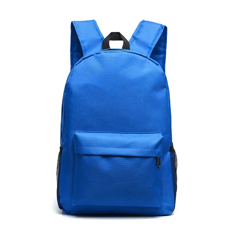 New Koreanstyle Backpack Candy Color Backpack White Ditch Student Schoolbag Logo One Piece Dropshipping