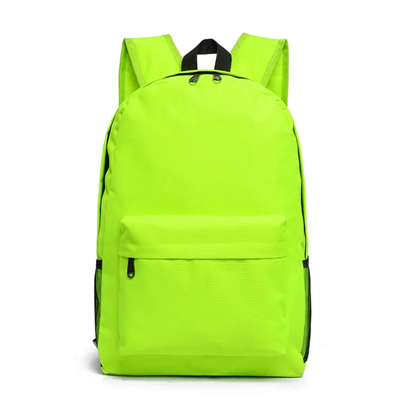 New Koreanstyle Backpack Candy Color Backpack White Ditch Student Schoolbag Logo One Piece Dropshipping