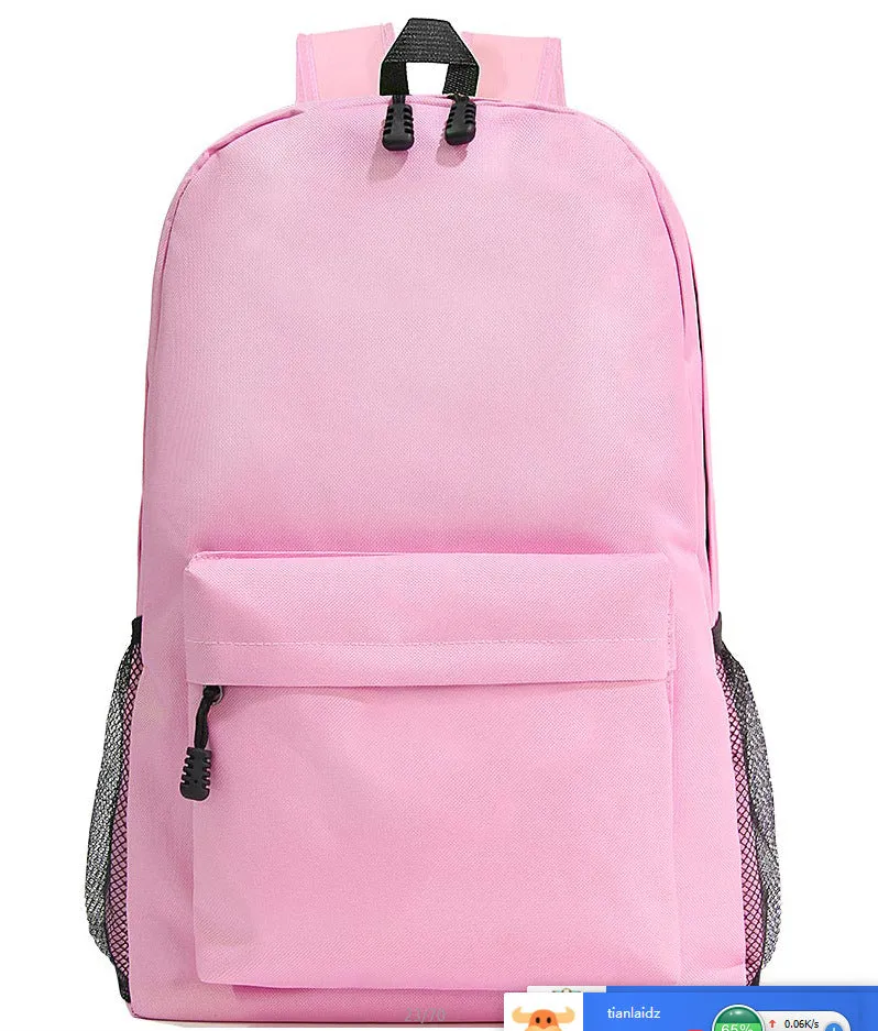 New Koreanstyle Backpack Candy Color Backpack White Ditch Student Schoolbag Logo One Piece Dropshipping