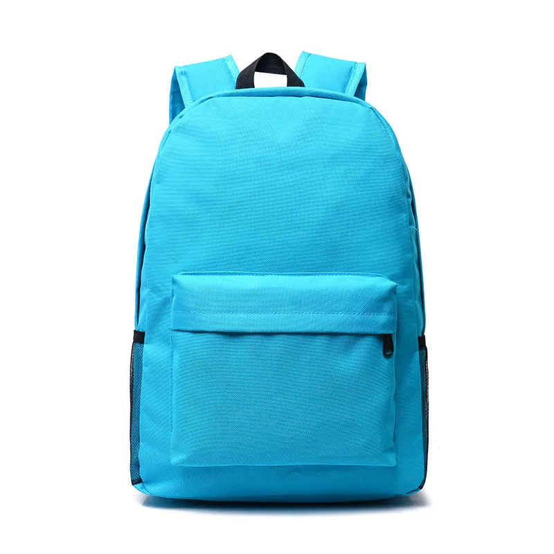 New Koreanstyle Backpack Candy Color Backpack White Ditch Student Schoolbag Logo One Piece Dropshipping