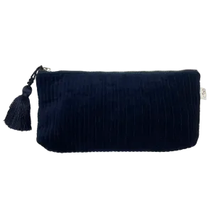 NEW Quilted Velvet Hold Me Clutch - Navy