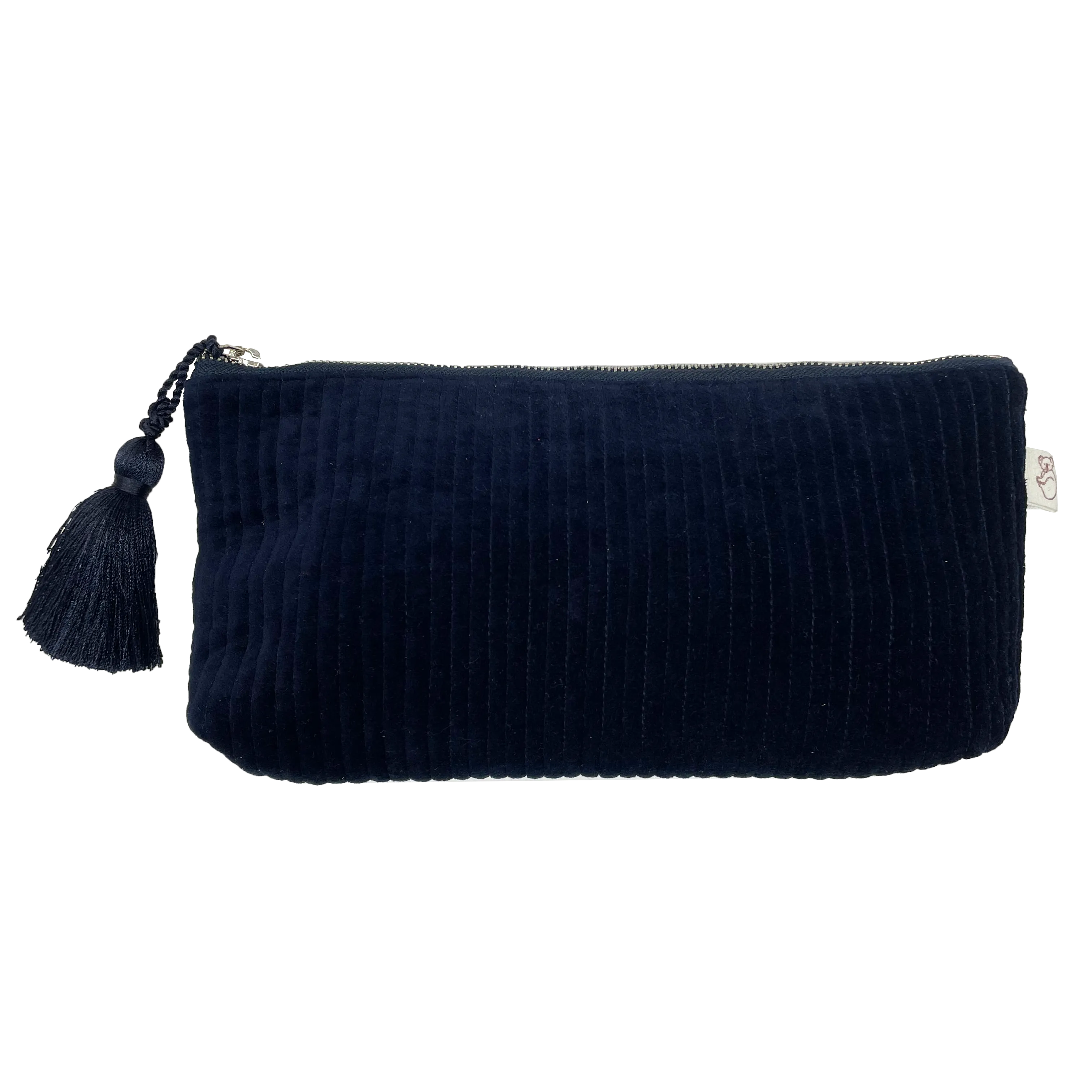 NEW Quilted Velvet Hold Me Clutch - Navy