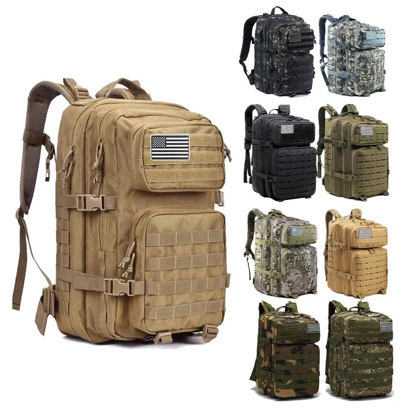 New Trending Portable Molle Bag 45L Mountain Travel Luggage Oxford Tactical Backpack |