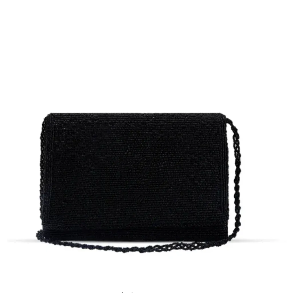 NOIR BLACK BEADS BAG