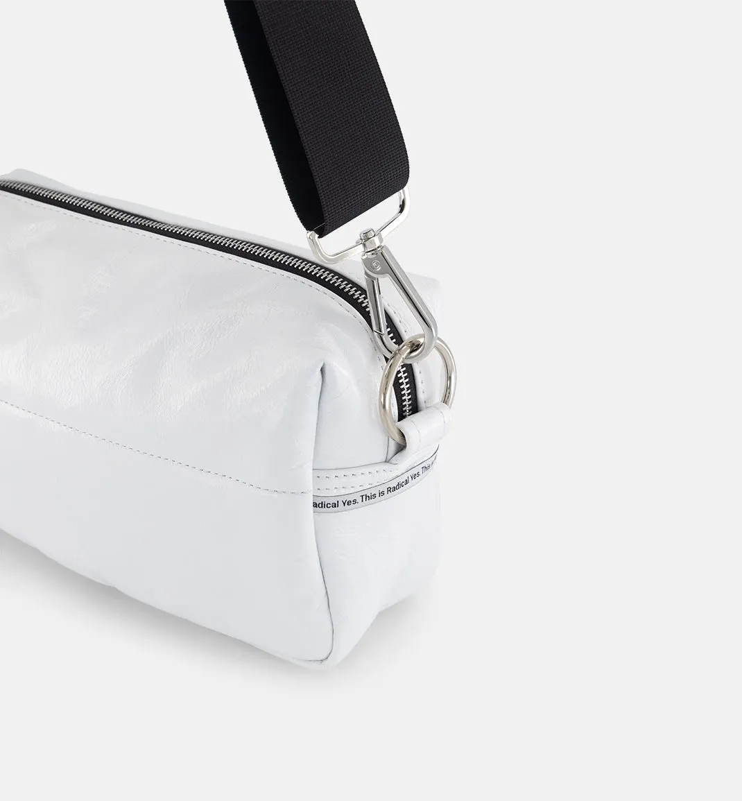 Stylish Milk Crush Leather Clutch with North Star Design