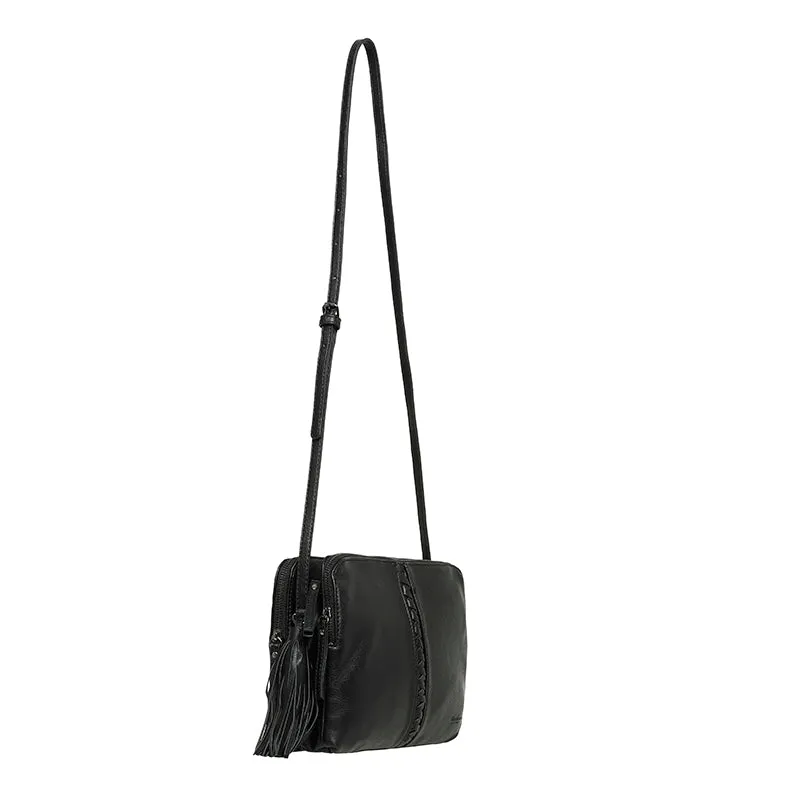 Pia Black Crossbody Bag