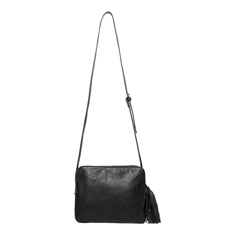 Pia Black Crossbody Bag