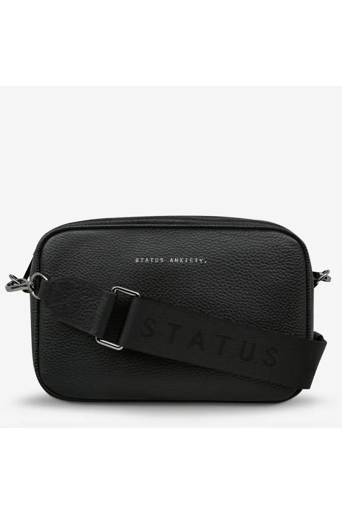 Status Anxiety - Plunder With Webbed Strap - Bag - Black