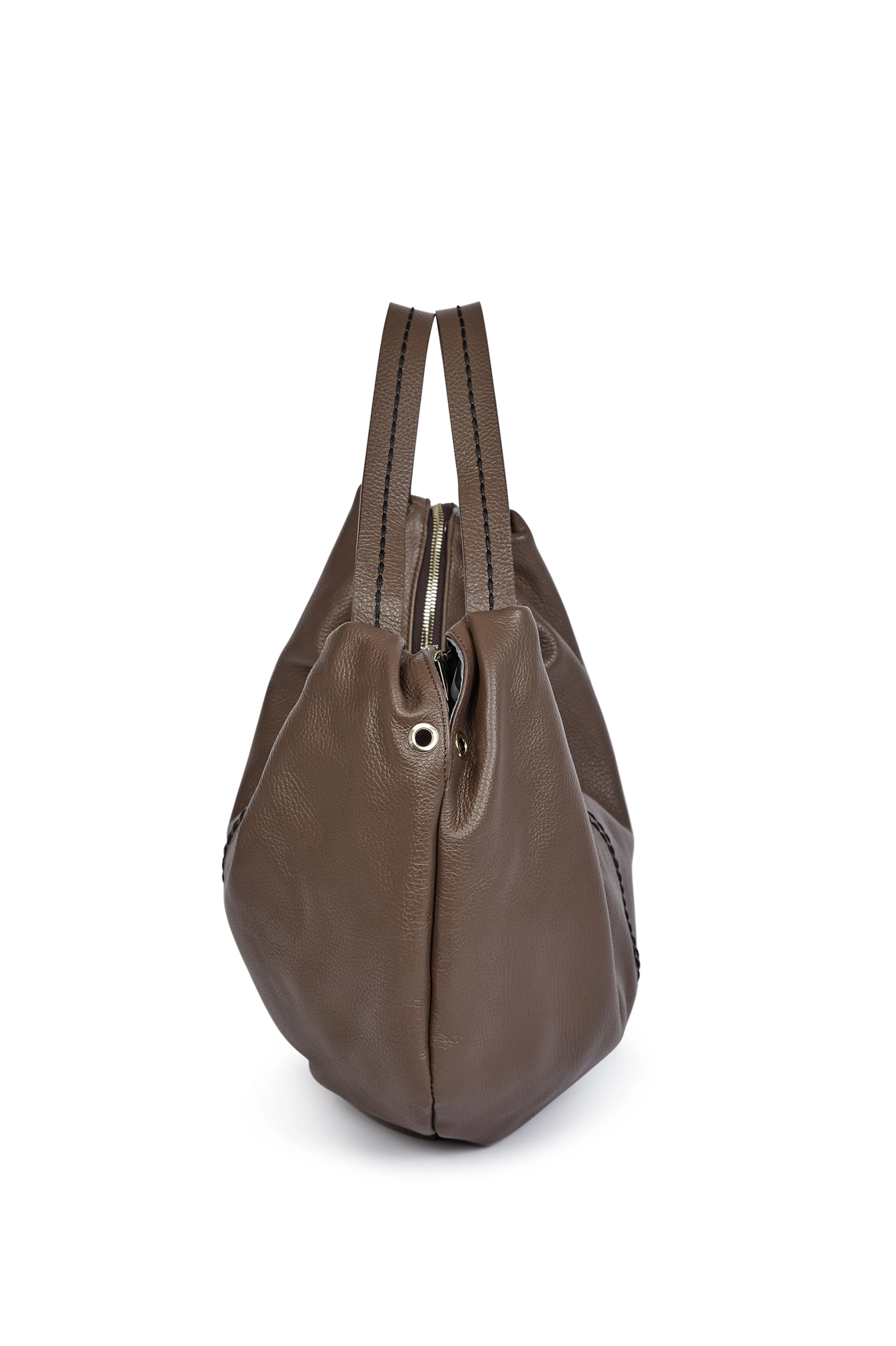 TRIO HANDBAG IN ITALIAN LEATHER