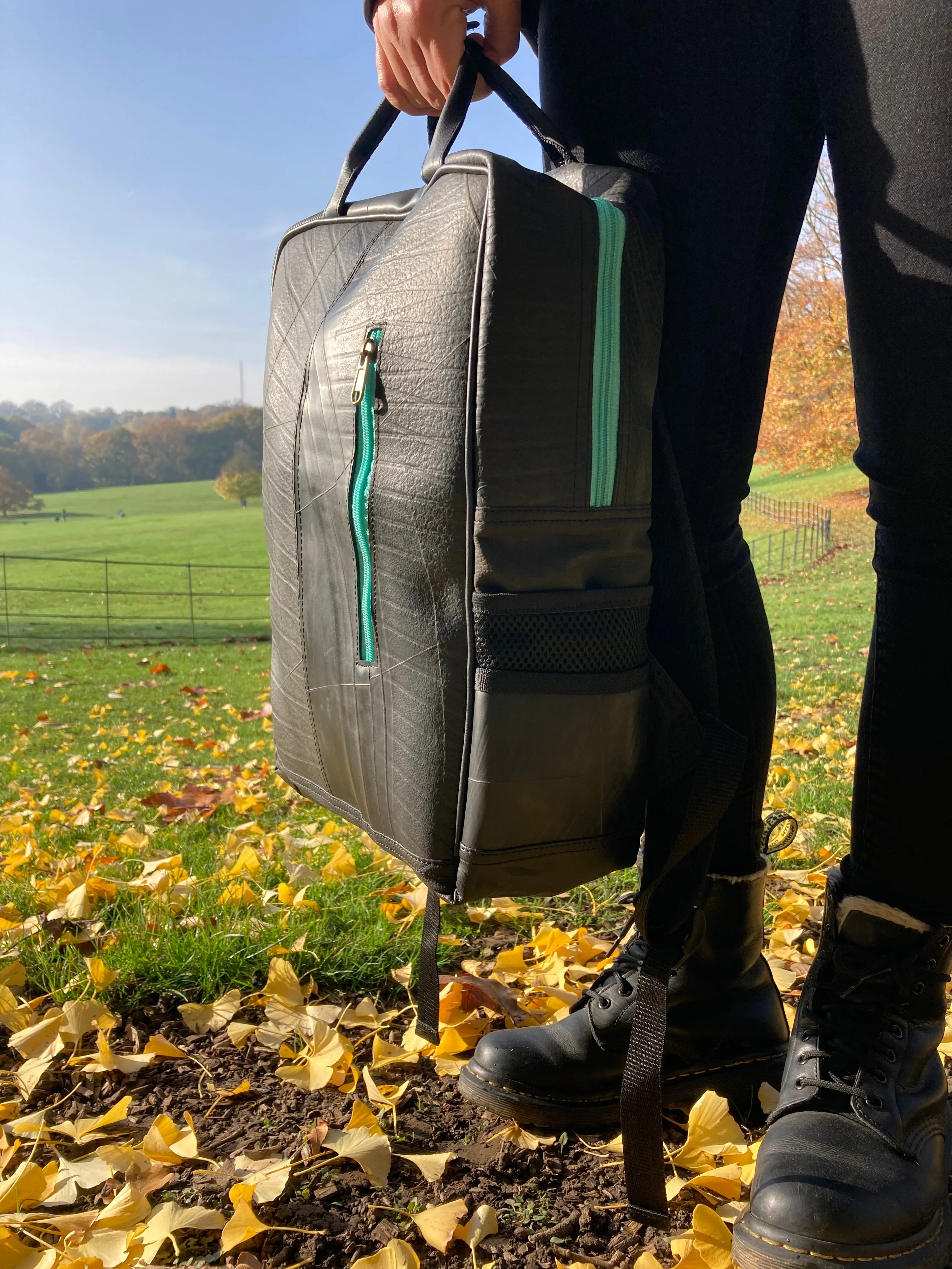 Upcycled inner tube Hackney Backpack