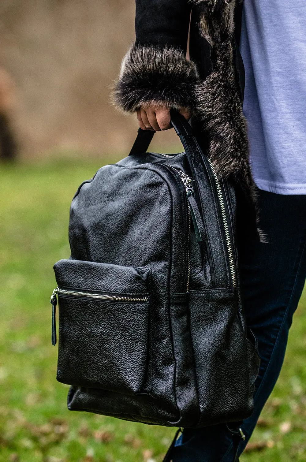 Urban Leather Backpack