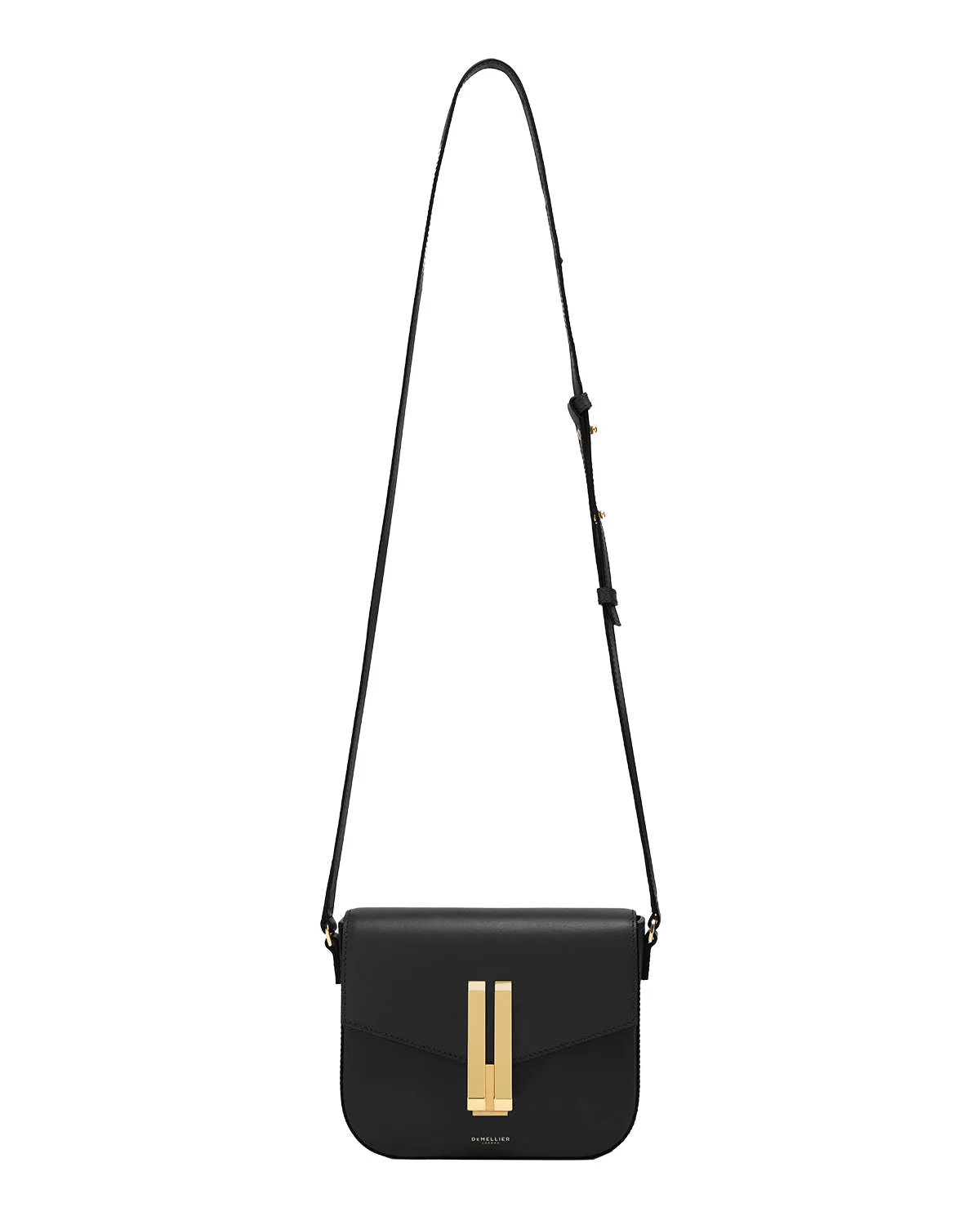 Vancouver Small Adjustable Strap Crossbody (Black Smooth)