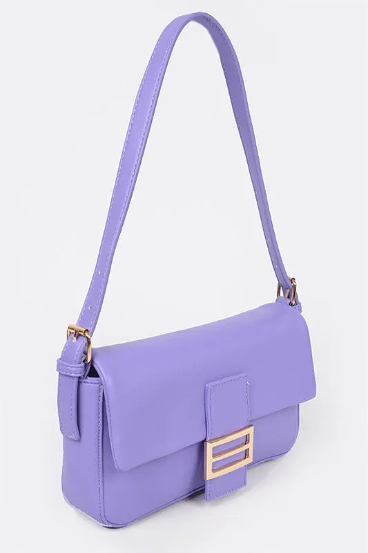 Violet handbag, purple